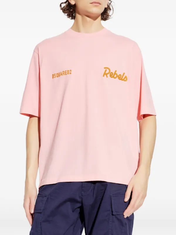 DSQUARED2 Logo Graphic T-shirt | Pink | FARFETCH