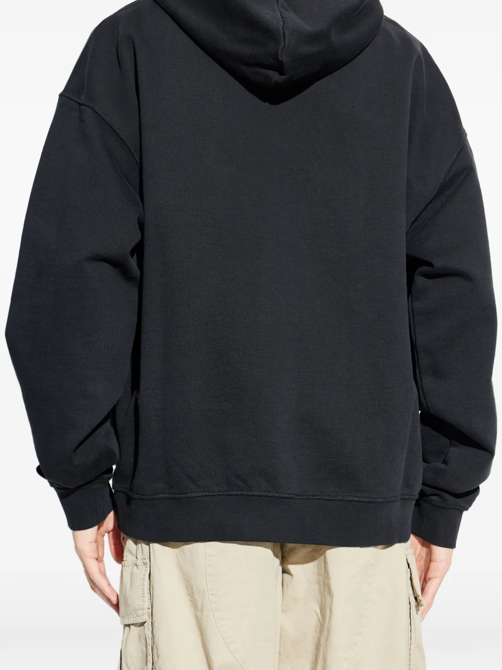 DSQUARED2 Sweater met grafische print en capuchon Zwart