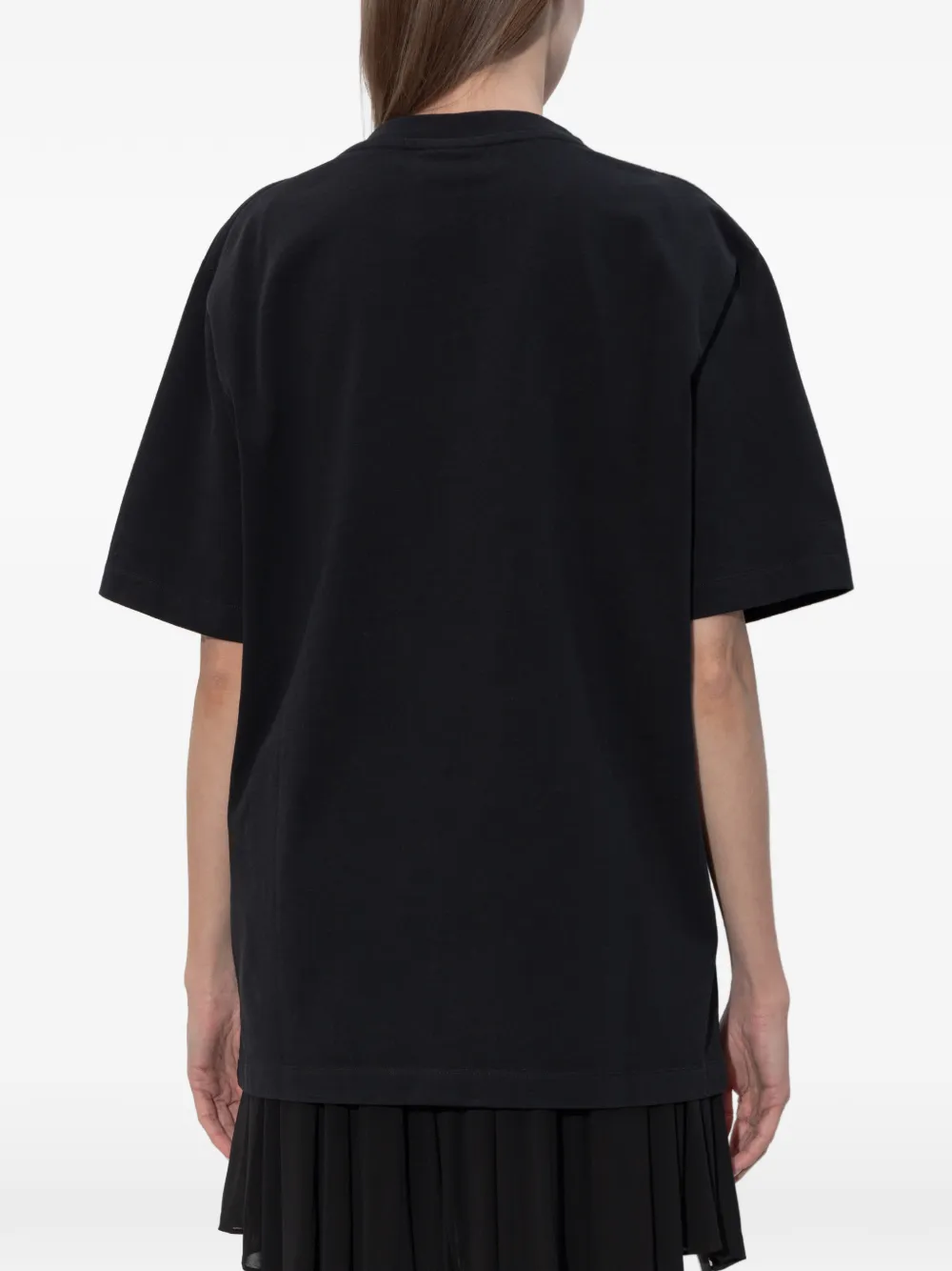 DSQUARED2 T-shirt met korte mouwen en borduurwerk Zwart