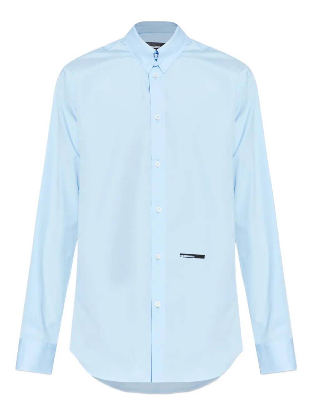 DSQUARED2 logo-plaque shirt - Blu