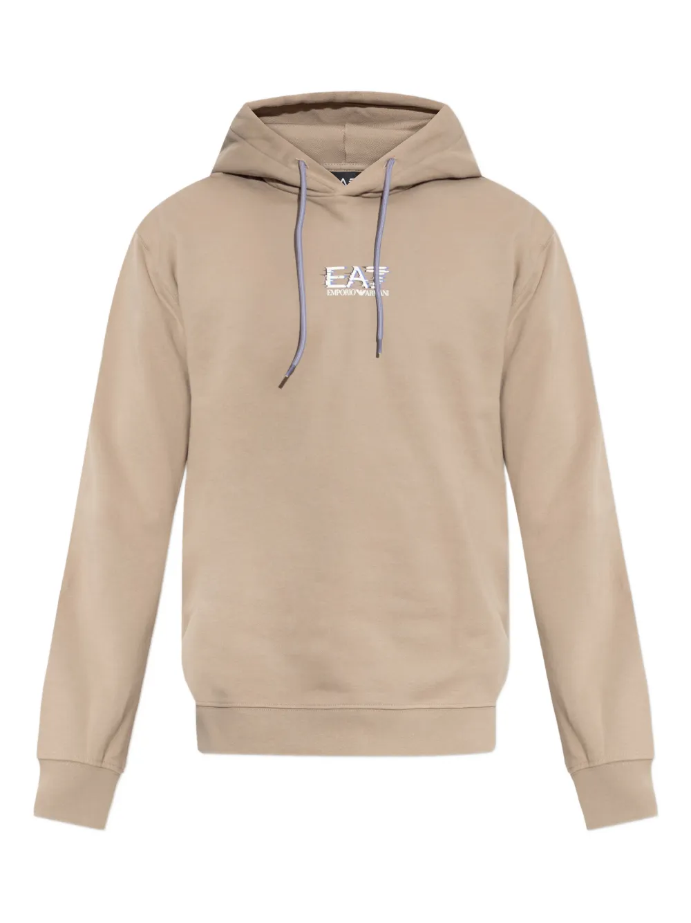 Ea7 Emporio Armani logo hoodie - Toni neutri