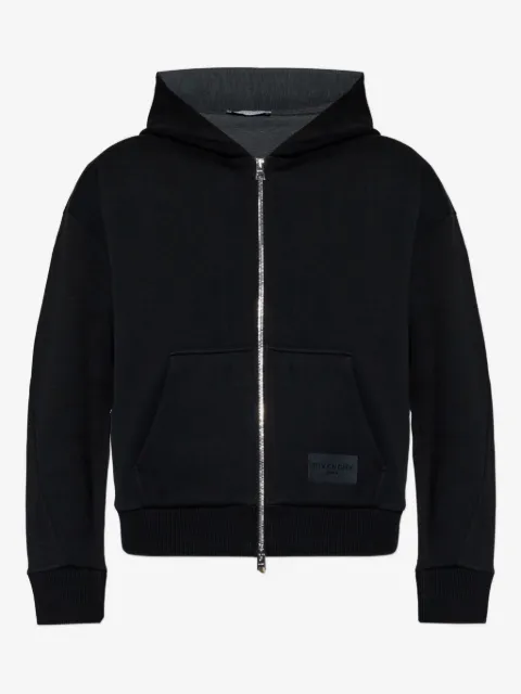 Givenchy hoodie zippé à patch logo
