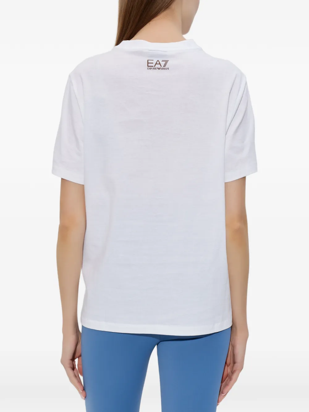 Ea7 Emporio Armani T-shirt met logo Wit