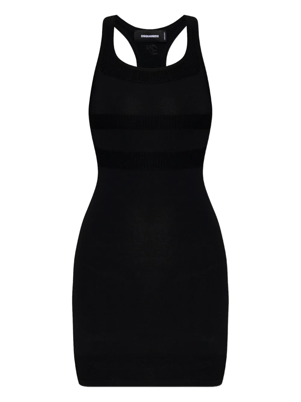 DSQUARED2 logo racerback mini dress - Nero