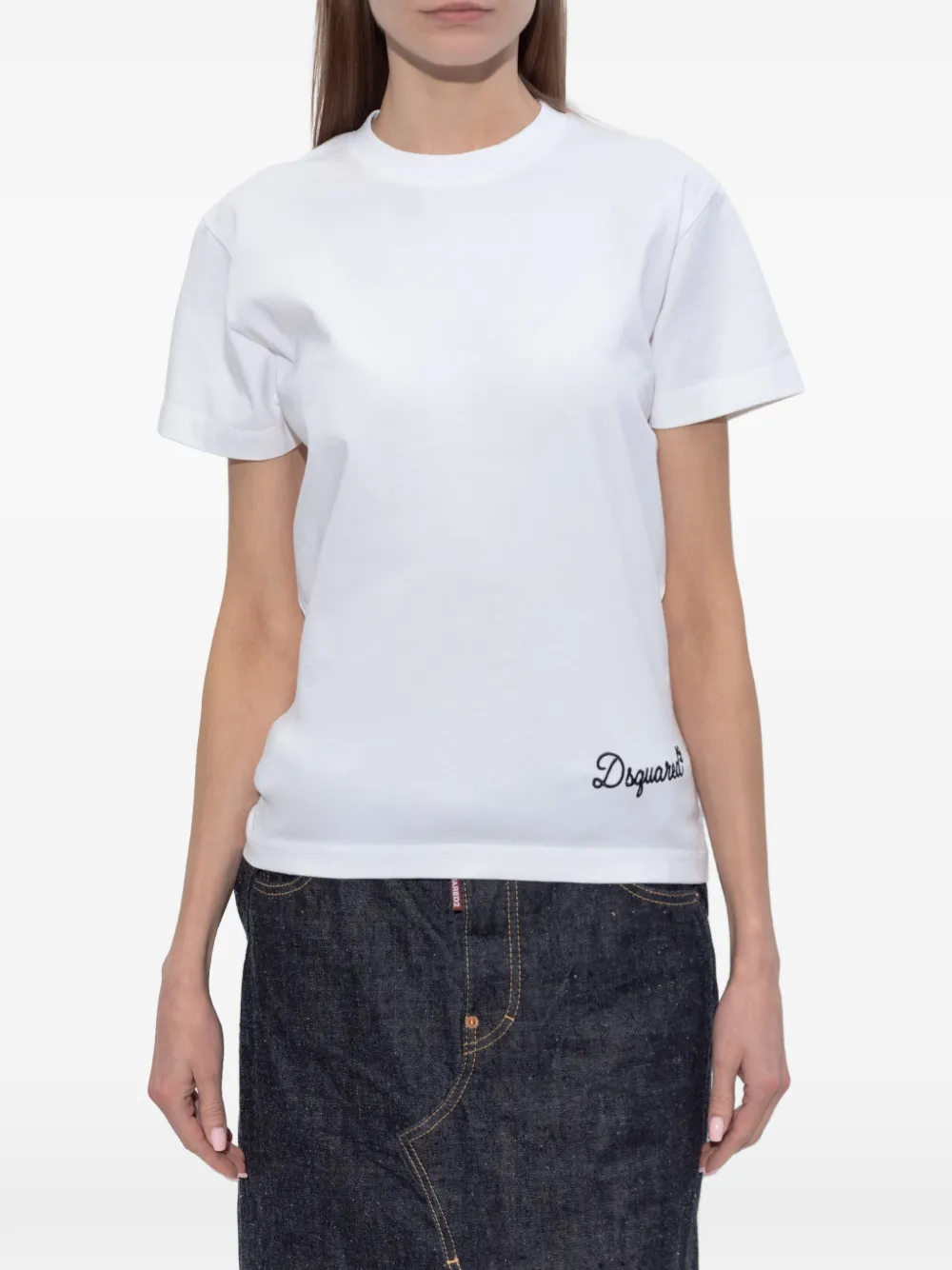 DSQUARED2 T-shirt met ronde hals Wit