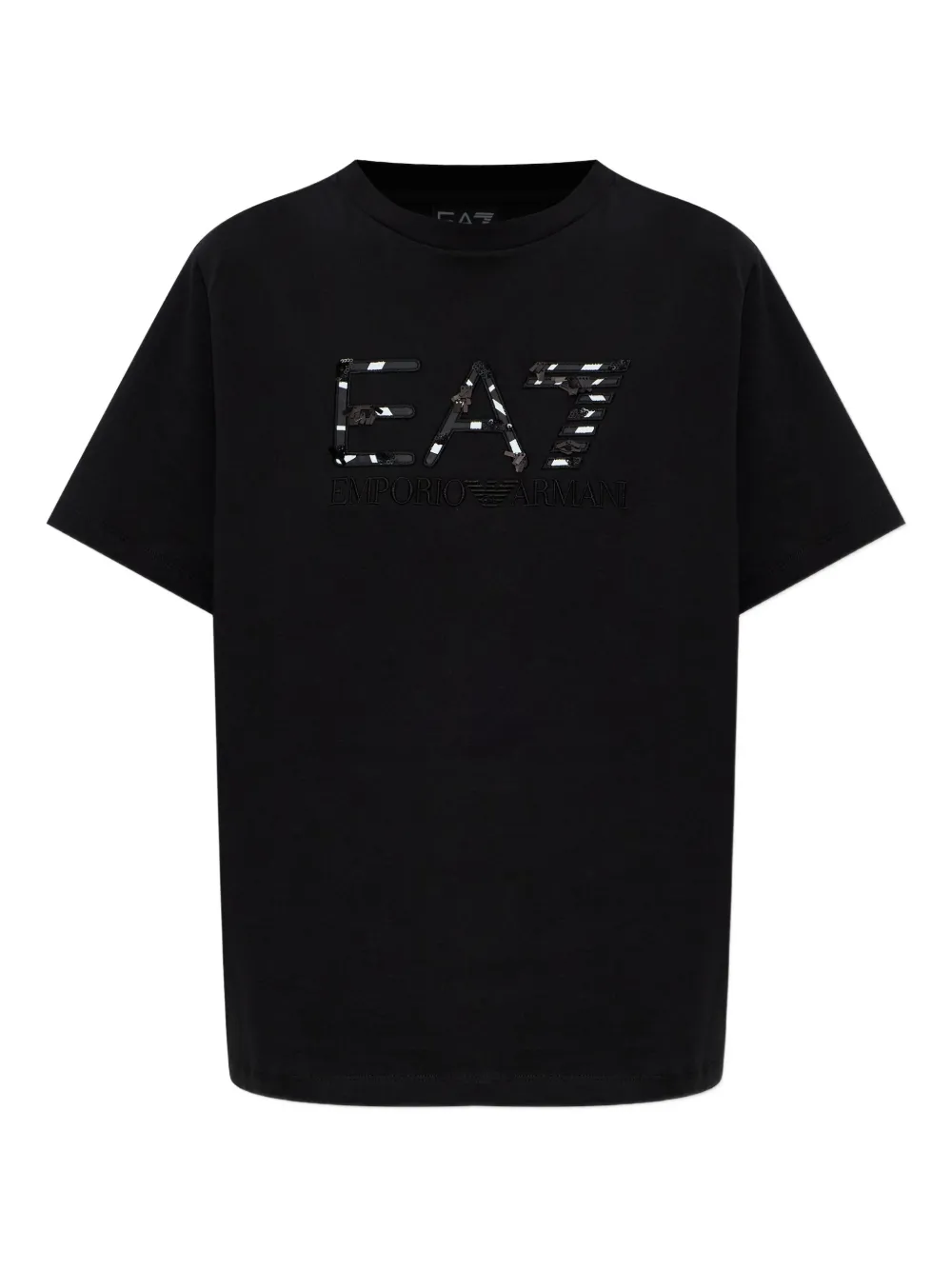 Ea7 Emporio Armani logo graphic T-shirt - Nero