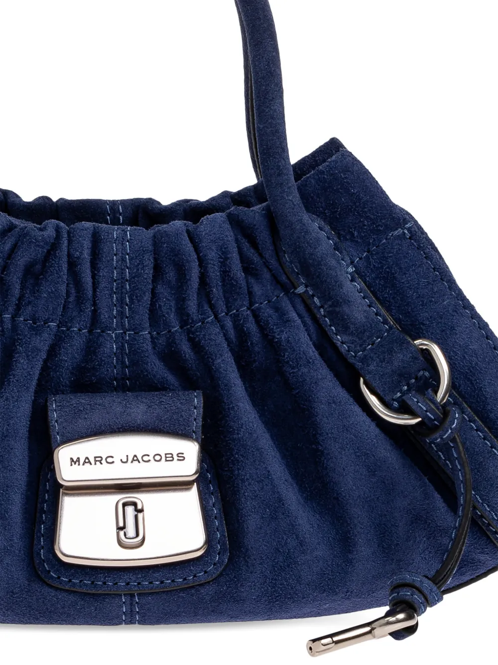 Marc Jacobs Kleine Cristina suède shopper met ruches Blauw