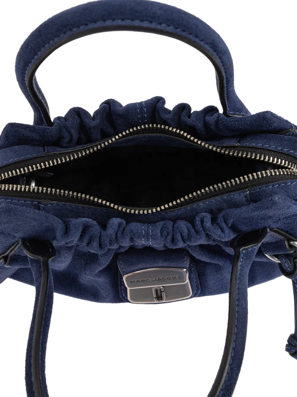 Marc Jacobs Kleine Cristina suède shopper met ruches Blauw