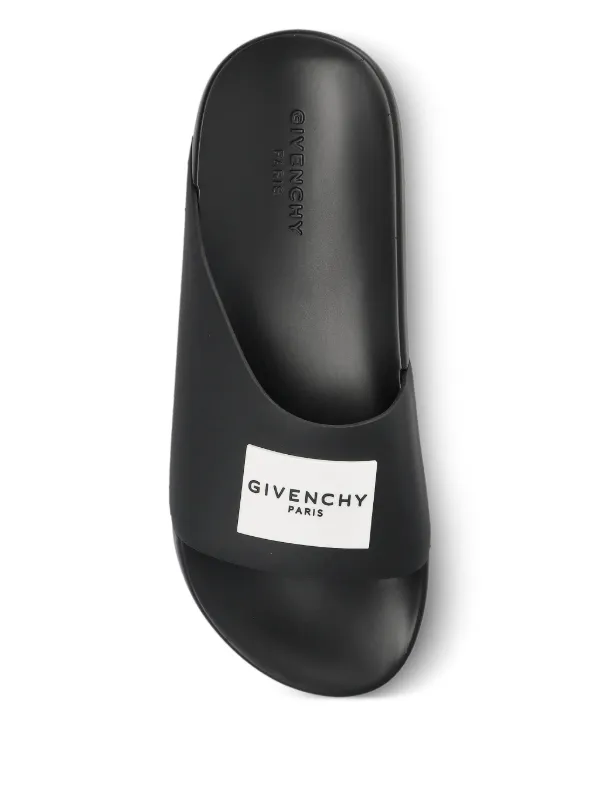 Givenchy Logo Slides | Black | FARFETCH