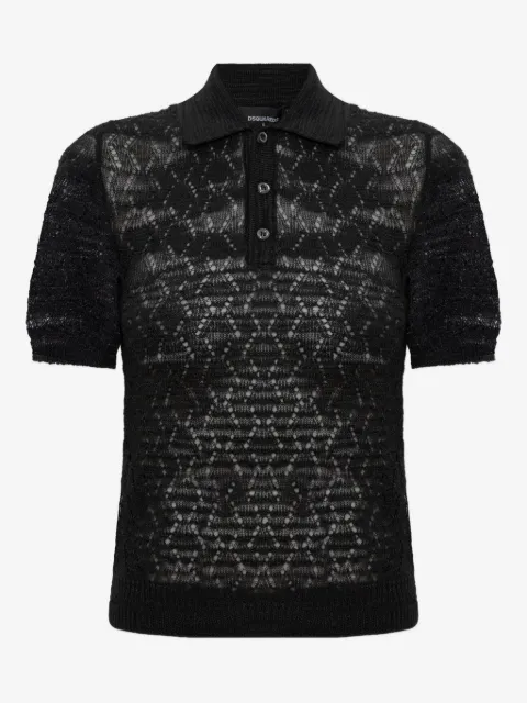 DSQUARED2 playera tipo polo con botones