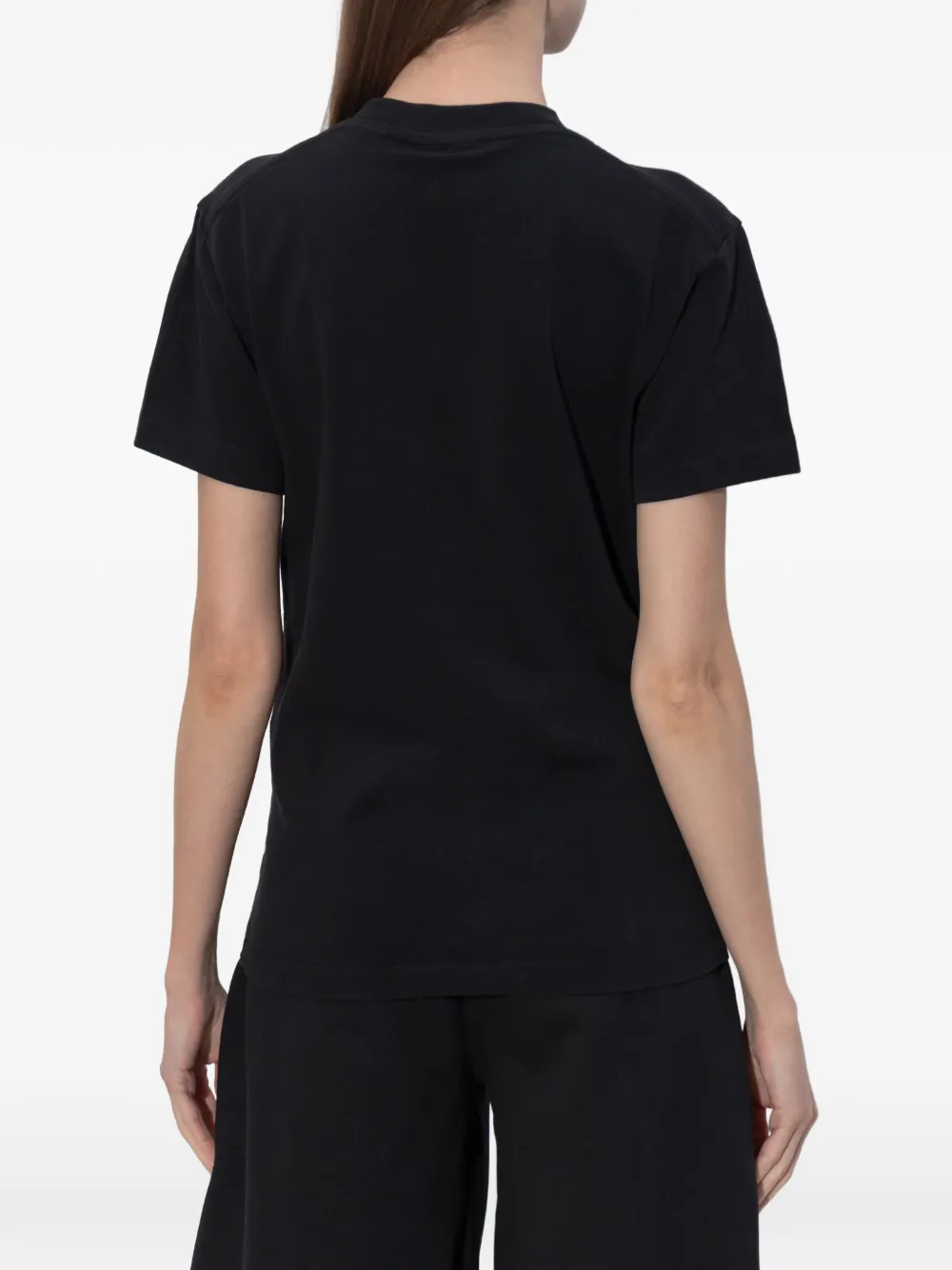 DSQUARED2 T-shirt met geborduurd logo Zwart