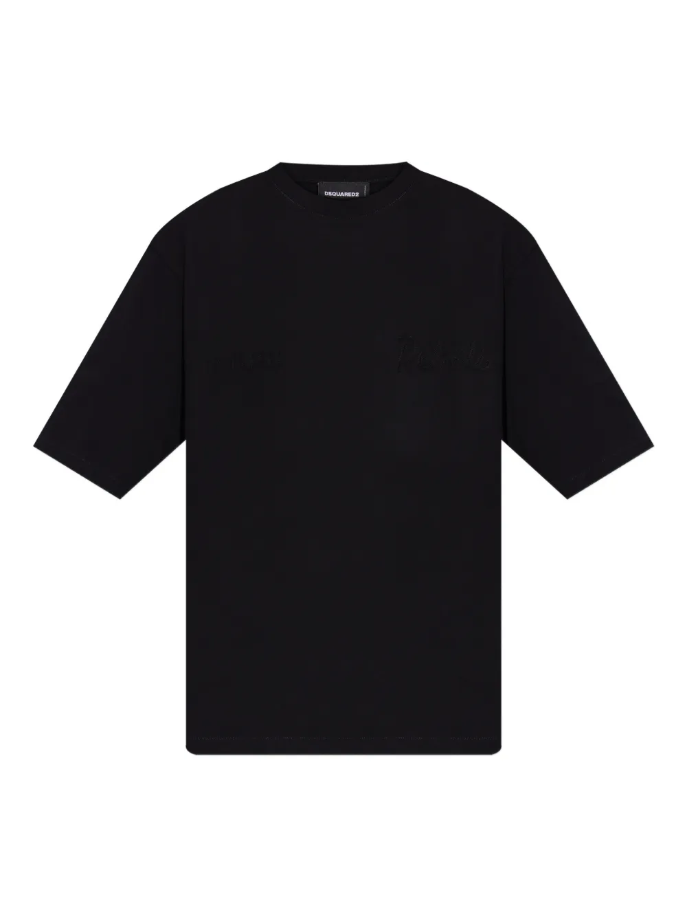 DSQUARED2 embroidered T-shirt | Black | Image 1