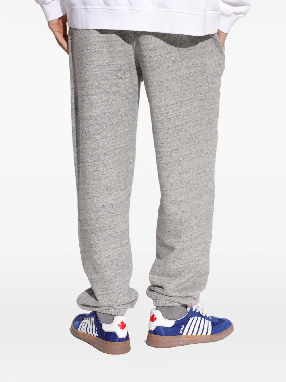 DSQUARED2 Trainingsbroek met trekkoord en grafische print Grijs