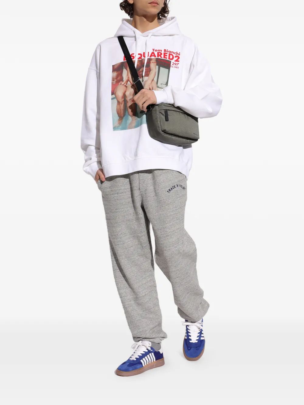 DSQUARED2 drawstring graphic track pants | Sweatpants | Image 2