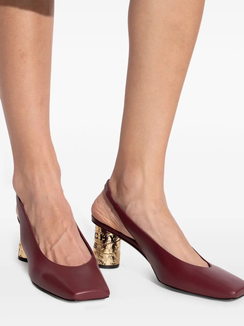 Givenchy Slingback pumps met vierkante neus Rood