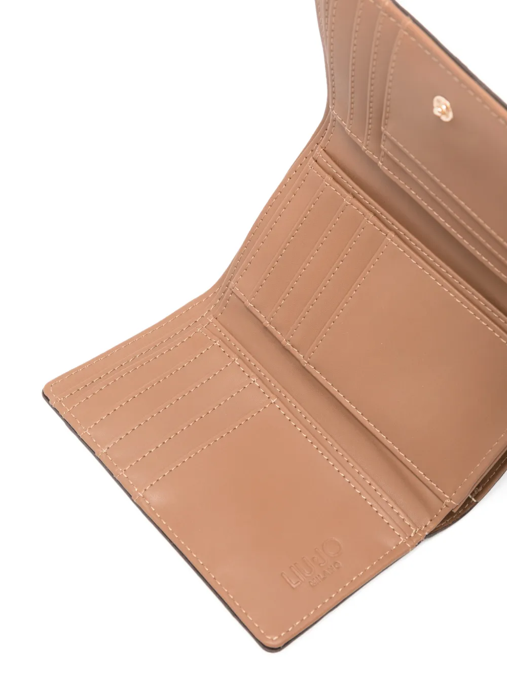 LIU JO Portemonnee met logo-reliëf Beige
