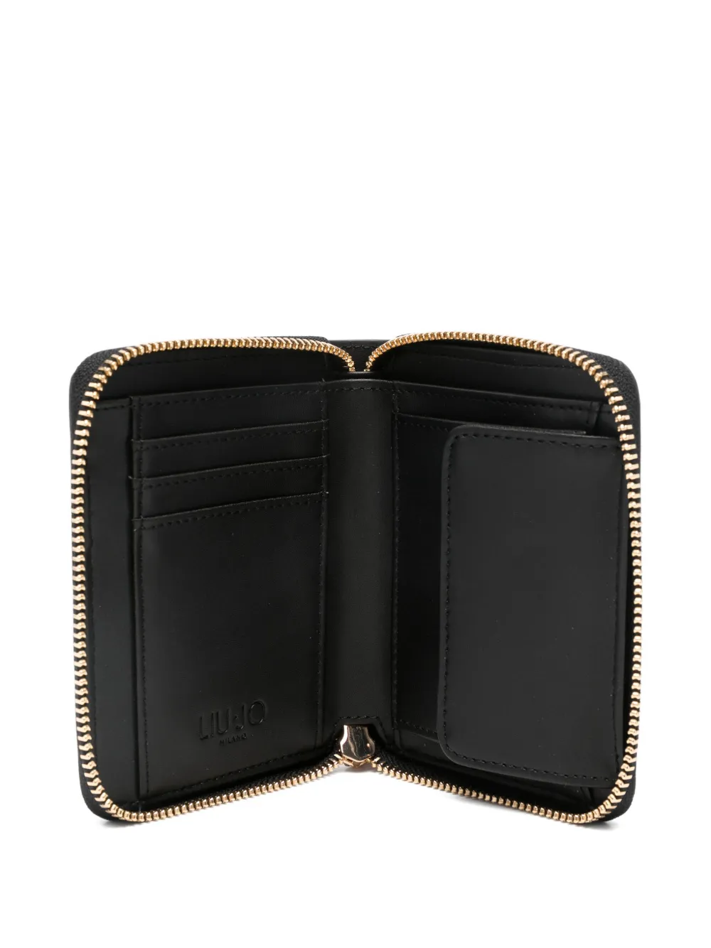  Liu Jo Embossed Zip Wallet - Black 