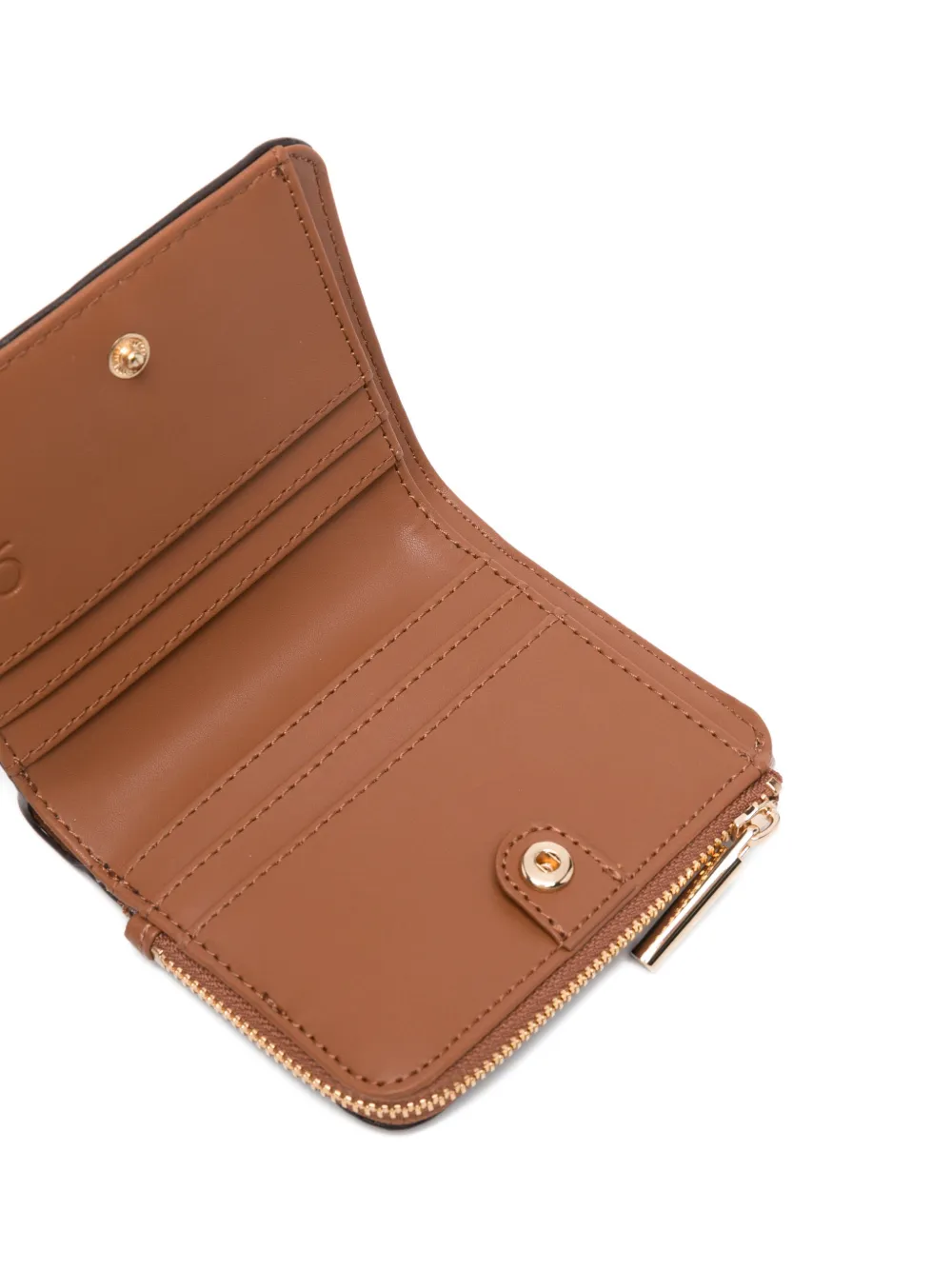  Liu Jo Zip Leather Wallet - Brown 