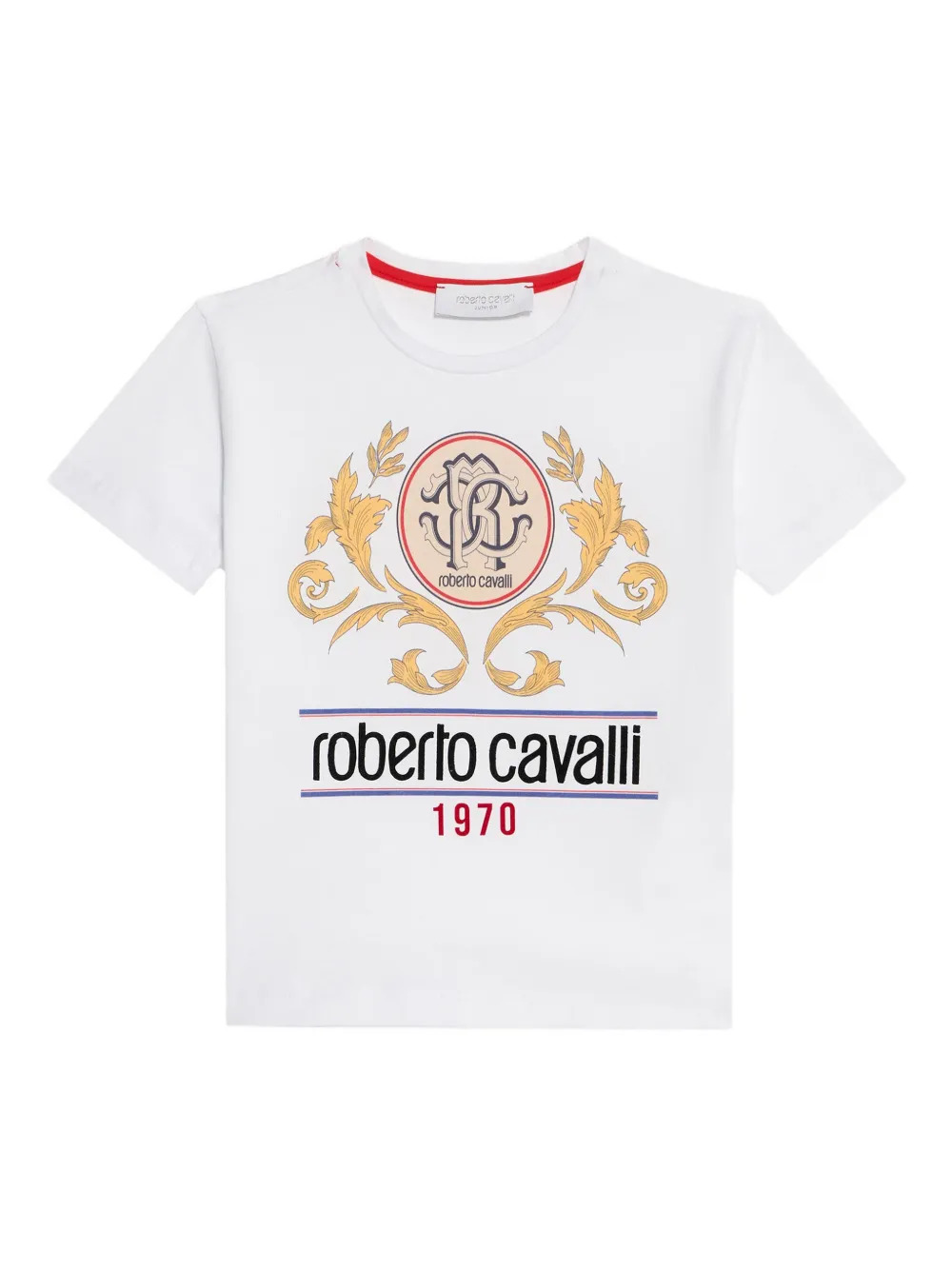 Roberto Cavalli Junior logo-print T-shirt - Bianco