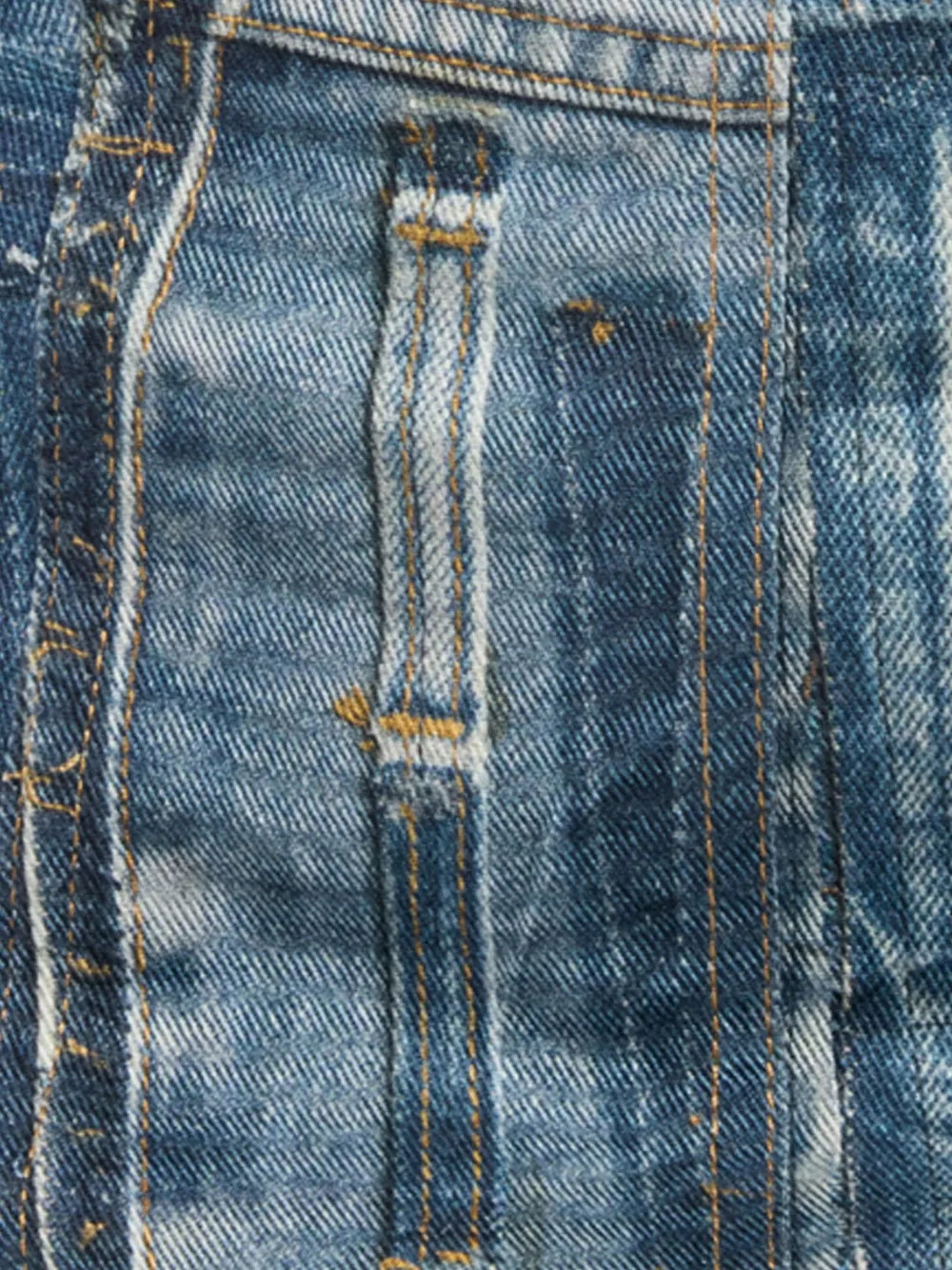Roberto Cavalli Denim jack met patchwork Blauw