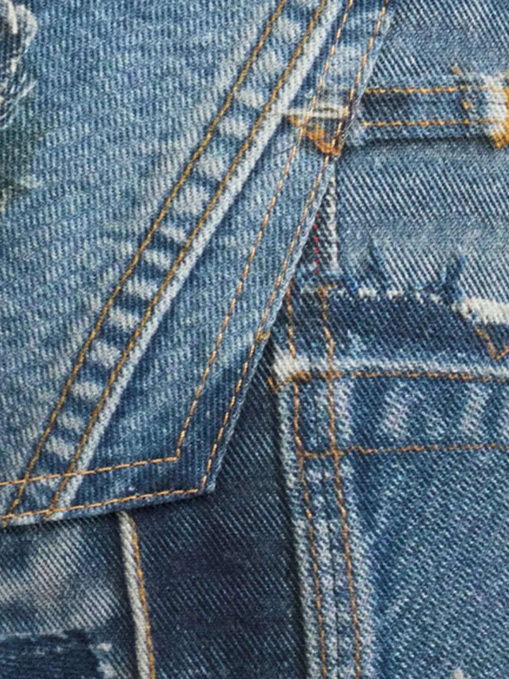 Roberto Cavalli Patchwork Capsule Collection skinny jeans Blauw
