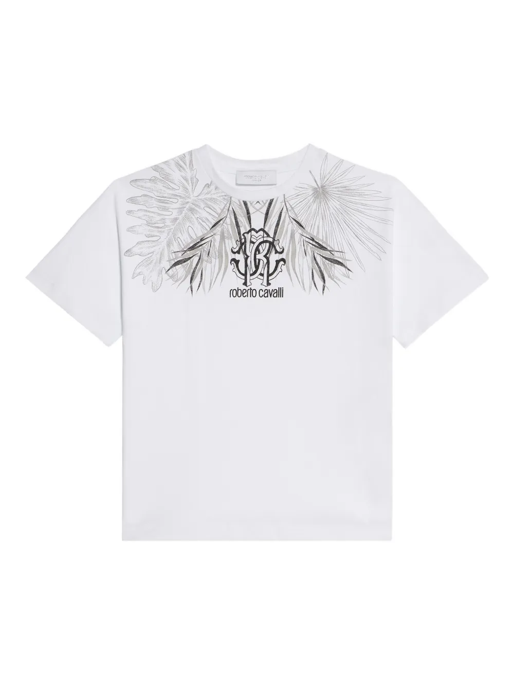 Roberto Cavalli Junior logo-print T-shirt - Bianco