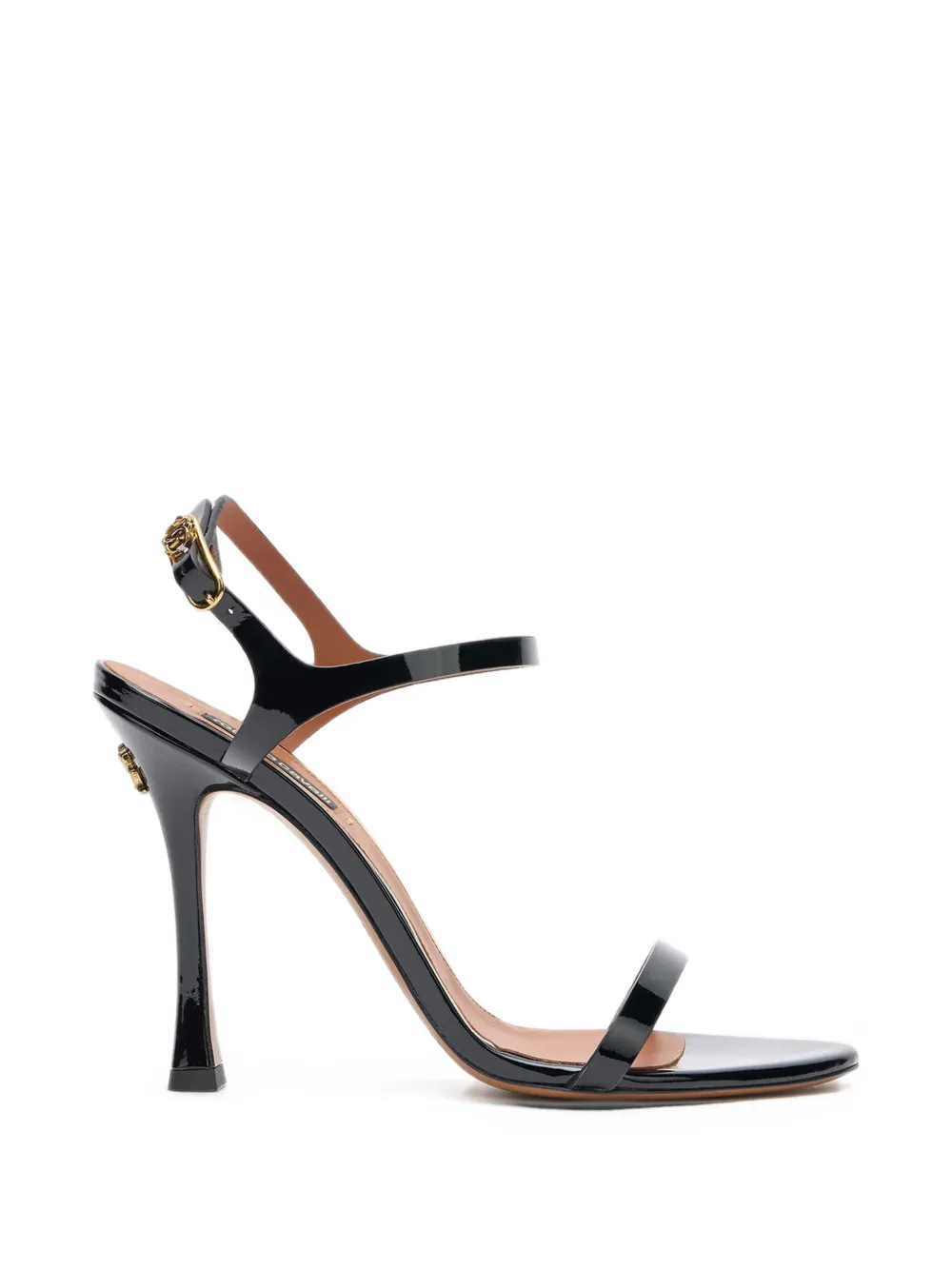Roberto Cavalli RC Monogram patent leather sandals - Noir Roberto Cavalli RC Monogram patent leather sandals - Noir