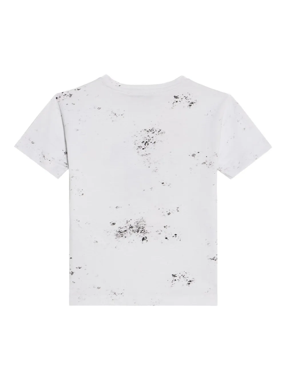  Roberto Cavalli Junior Marbled-monogram T-shirt - White 