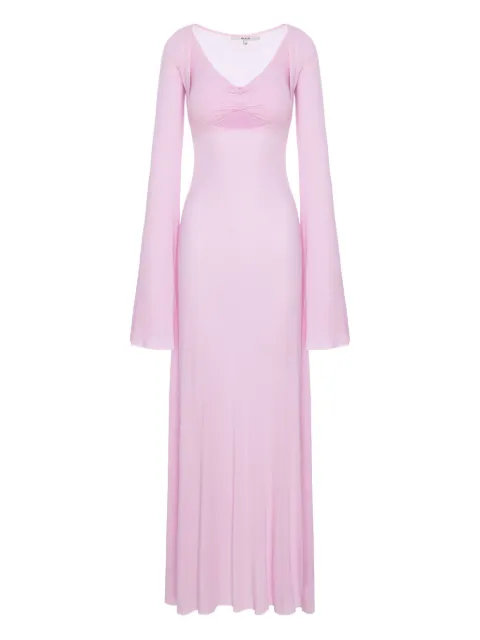 MANURÍ V-neck long-sleeve maxi dress
