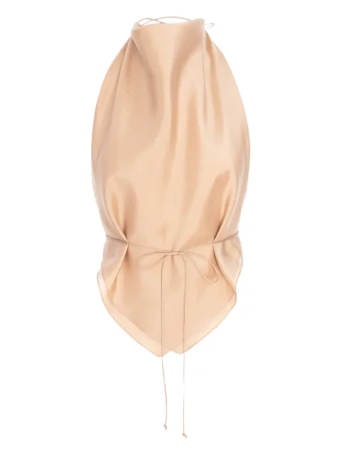 MANURÍ top med halterneck og bindelukning