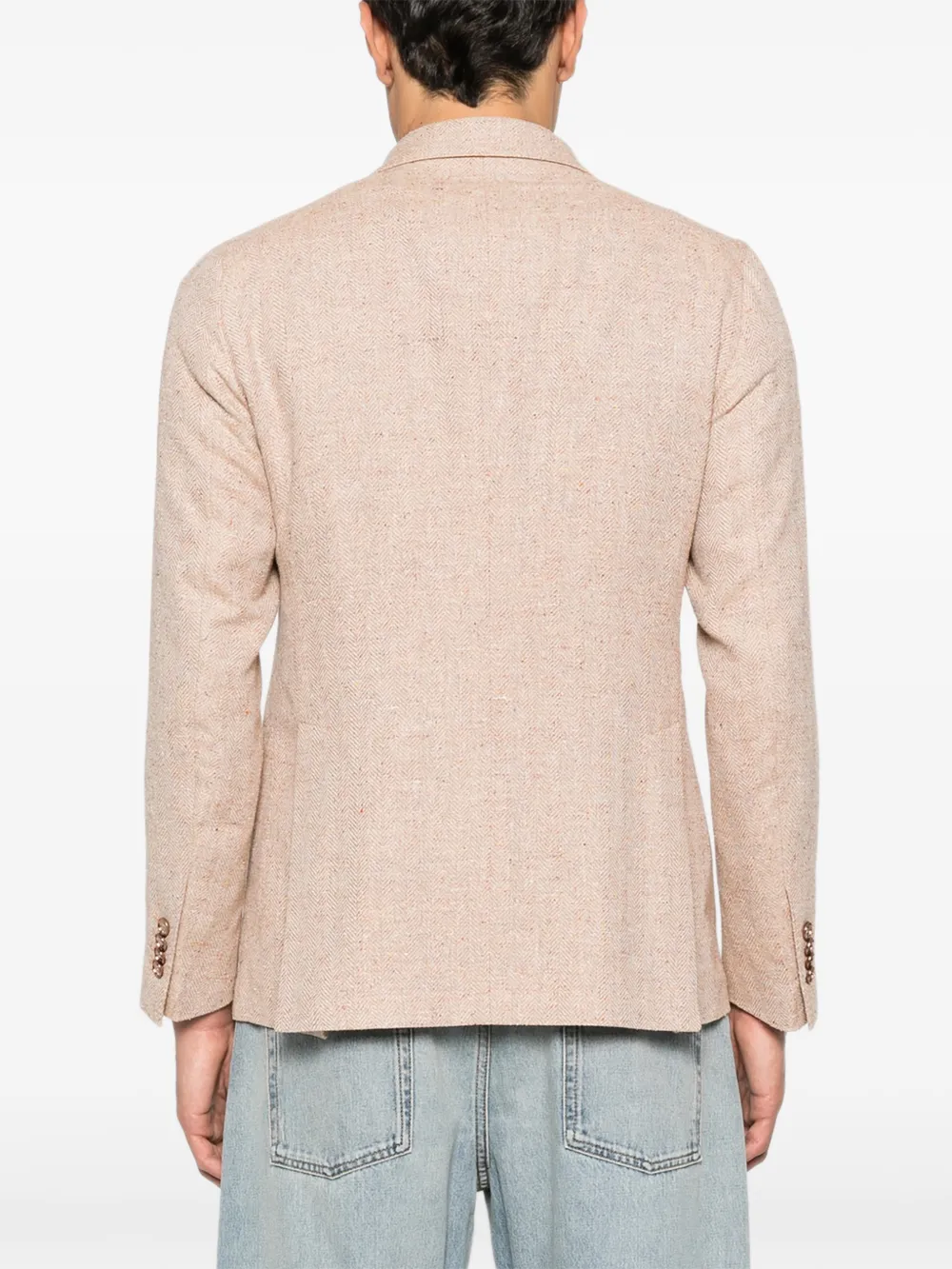 Tagliatore Blazer met enkele rij knopen Beige