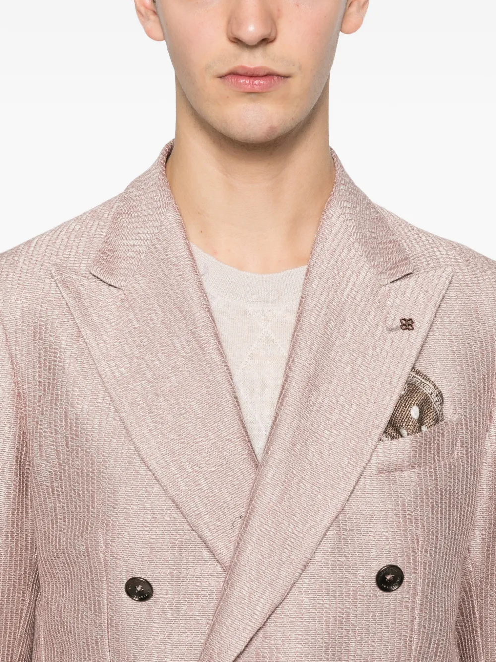 Tagliatore Blazer met dubbele rij knopen Roze