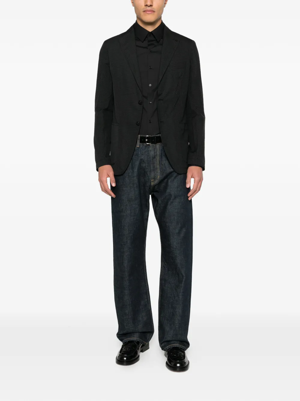 Tagliatore Blazer met textuur Zwart