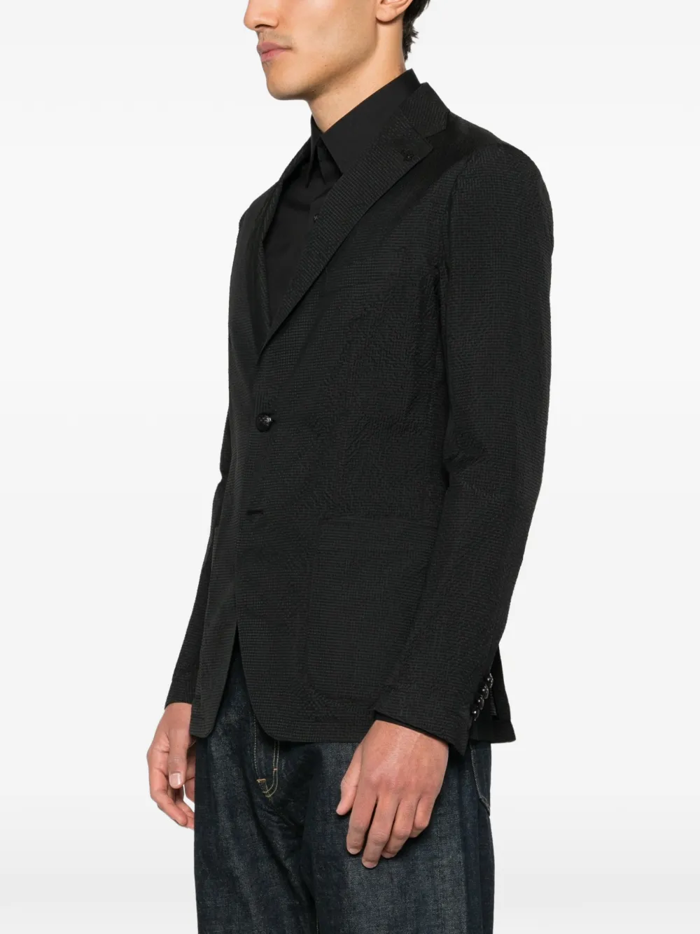 Tagliatore Blazer met textuur Zwart