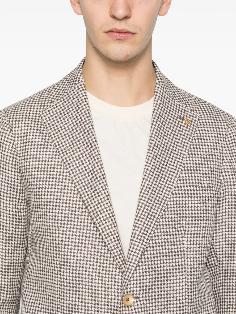 Tagliatore Blazer met enkele rij knopen Beige