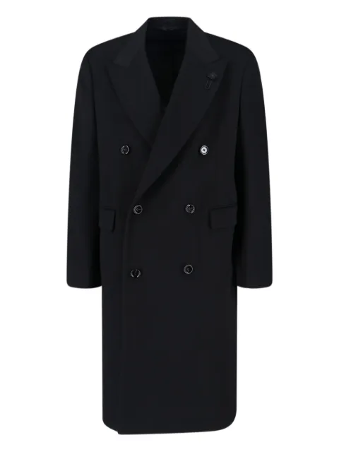 Lardini double-breasted wool coat