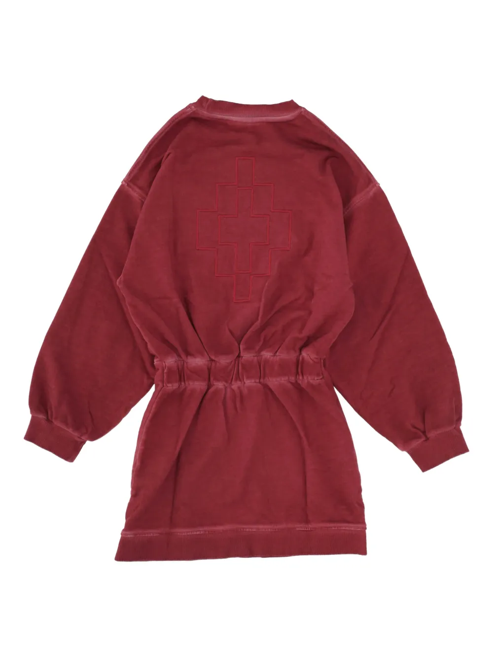 COUNTY OF MILAN KIDS Jurk met logodetail Rood