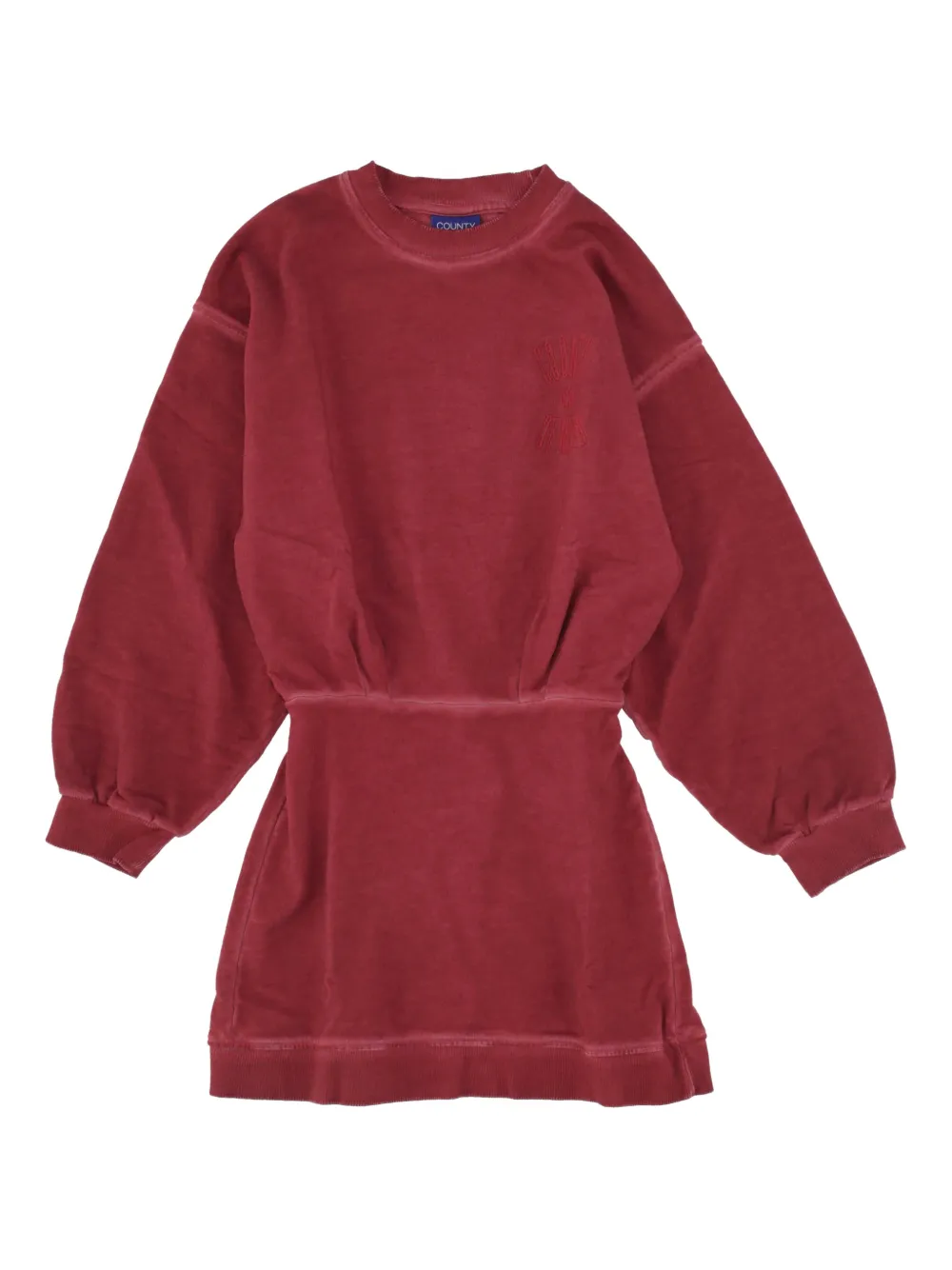 County Of Milan Kids' Logo-detailed Dress In Red