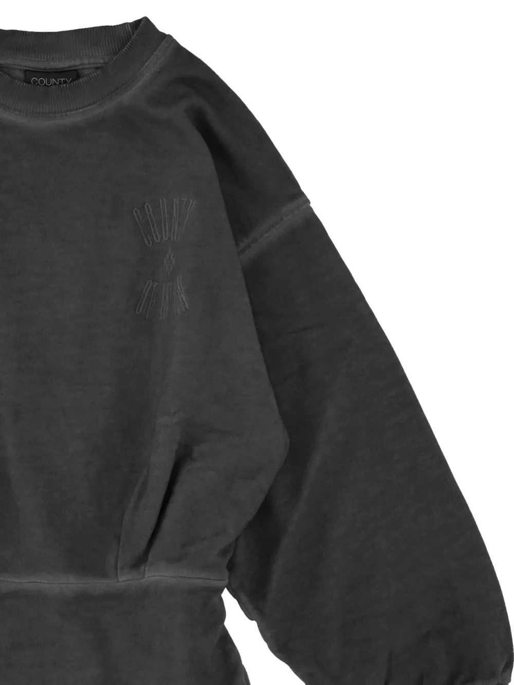COUNTY OF MILAN KIDS Jurk met logodetail Zwart