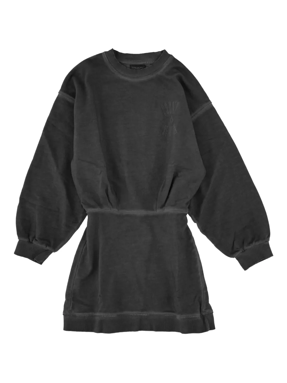 County Of Milan Kids' Logo-detailed Dress In Black