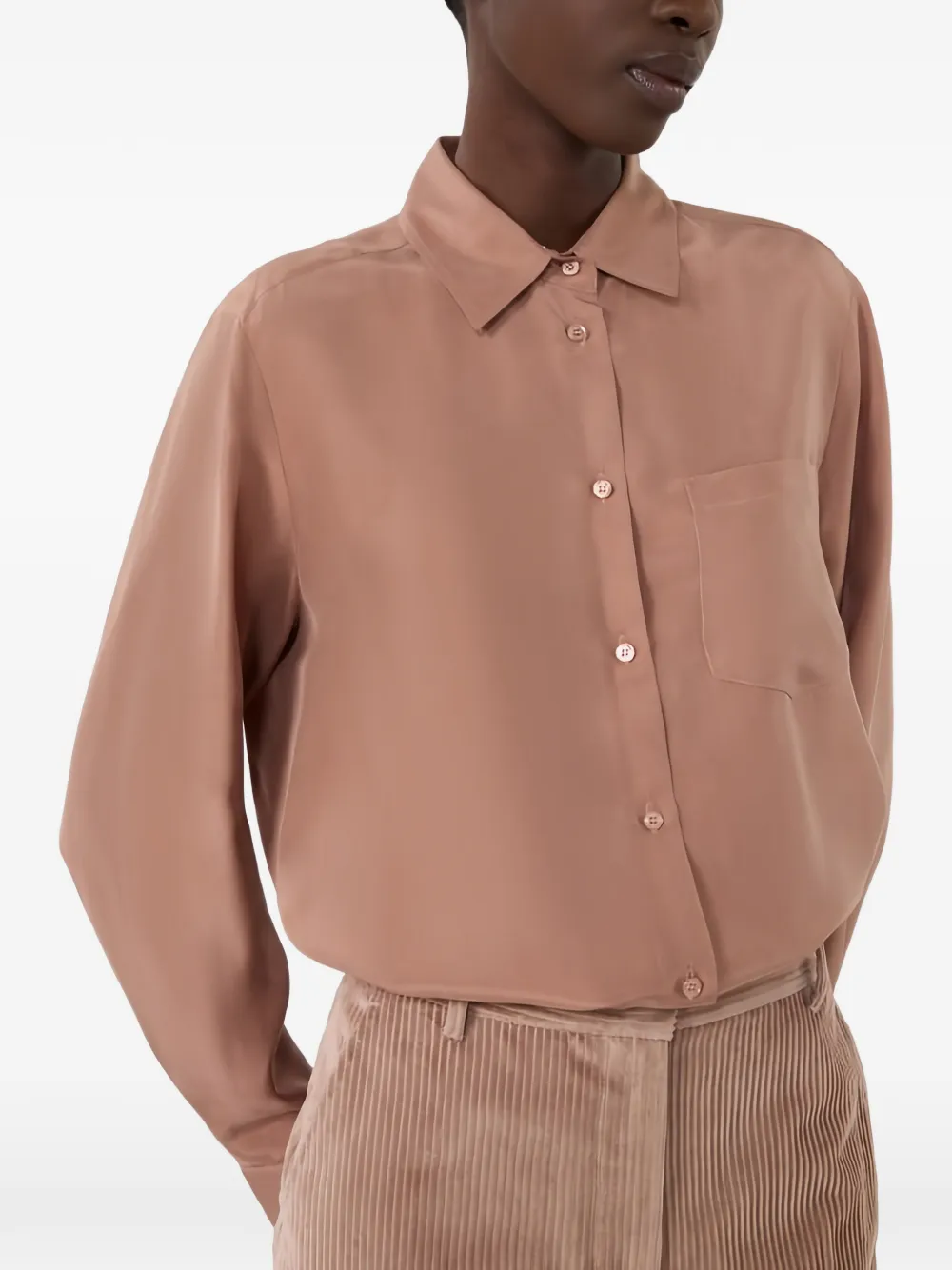Weekend Max Mara Patch-pocket Shirt In Neutral