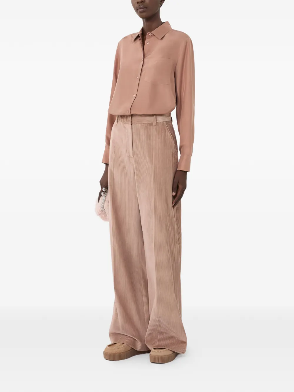 Weekend Max Mara Patch-pocket Shirt In Neutral