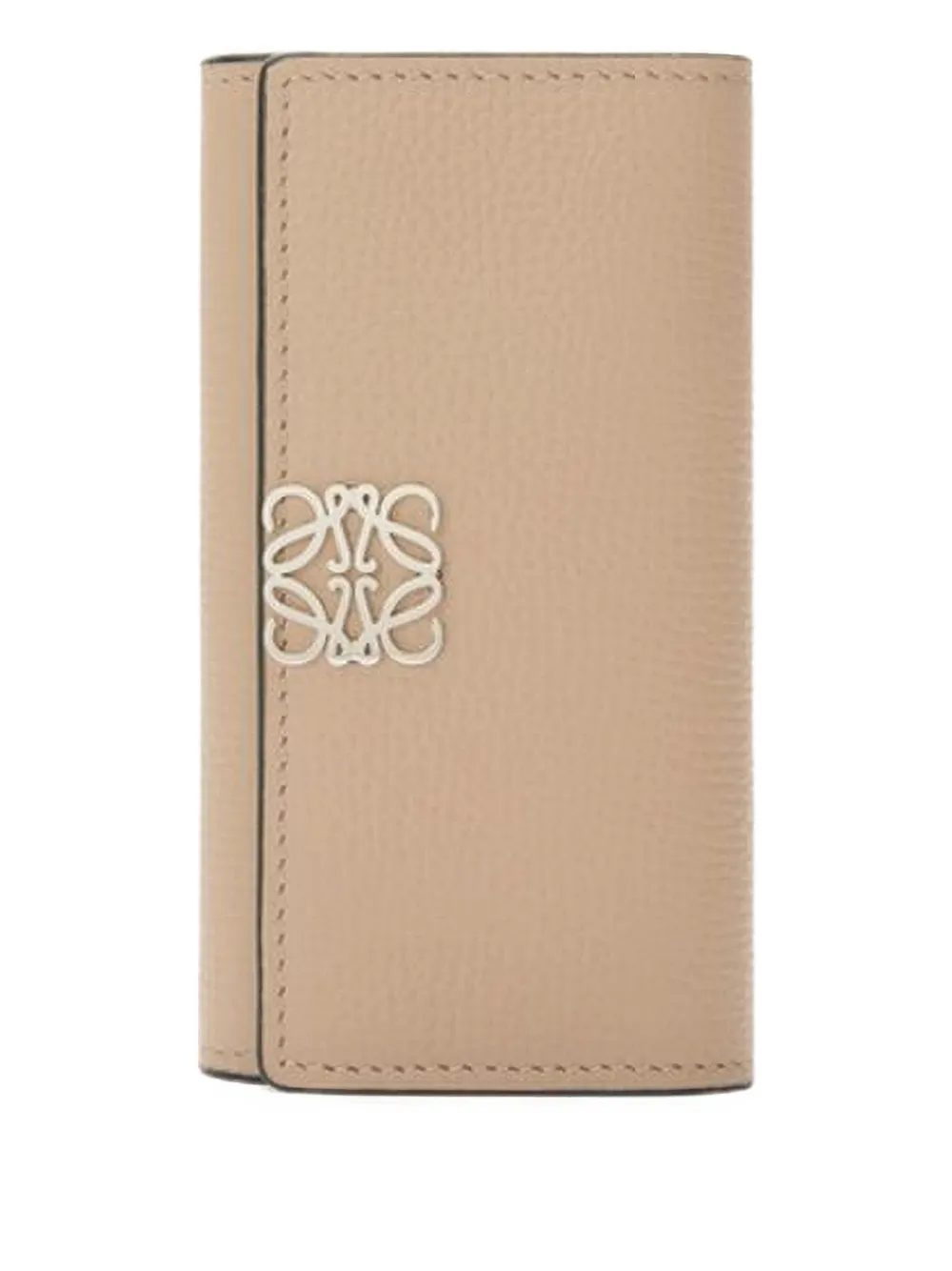 LOEWE anagram-detail leather keyring | Neutrals | Image 1