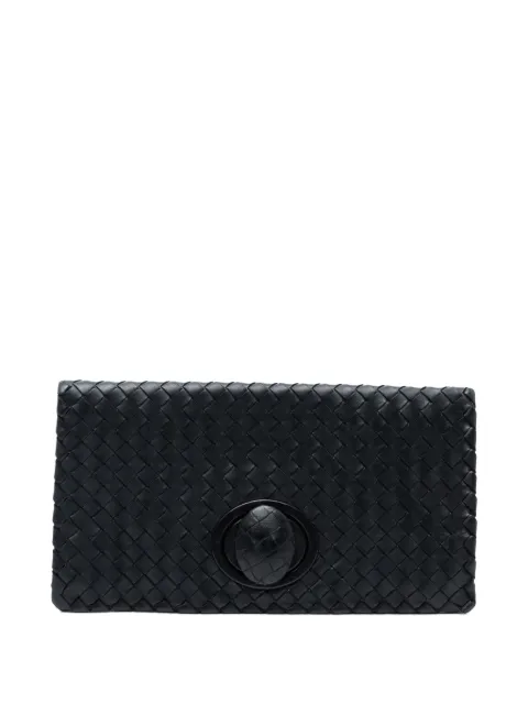 Bottega Veneta Pre-Owned 2012-2025 Nappa Intrecciato Turn Lock clutch bag