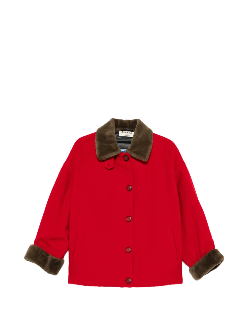 A.N.G.E.L.O. Vintage Cult Cappotto con bottoni anni '80 - Rosso