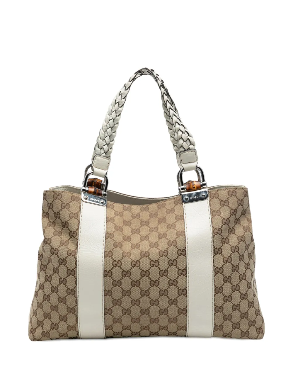 Gucci Pre-Owned 2016-2025 Medium GG Canvas Bamboo Libeccio tote bag | marrón | Image 1
