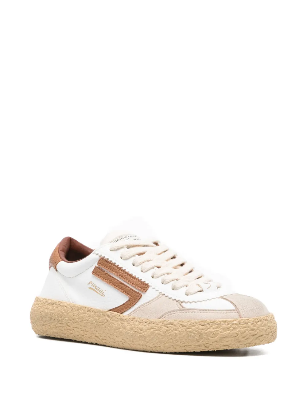 Puraai panelled sneakers - Wit