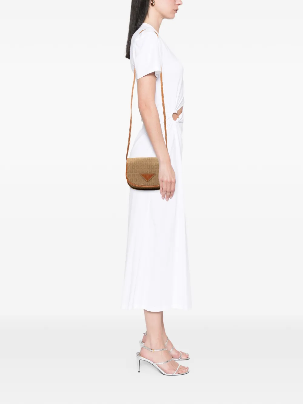 Fendi Pre-Owned 20th Century Mini Zucchino Canvas Crossbody Bag