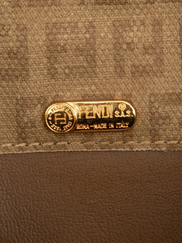 Fendi Pre-Owned 20th Century Mini Zucchino Canvas Crossbody Bag