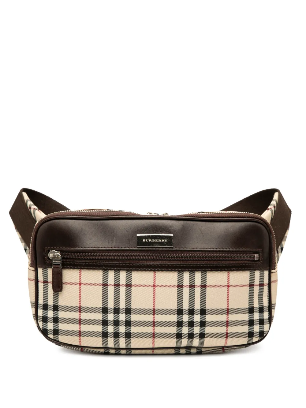 Burberry Pre-Owned 2000-2017 House Check Canvas belt bag | Brown | Image 1